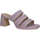 Merk - Muiltjes - Effen - Leer - Gevoerd - Blokhak