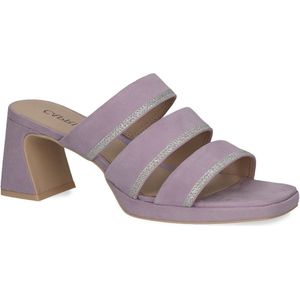 Merk - Muiltjes - Effen - Leer - Gevoerd - Blokhak