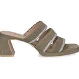 Merk - Muiltjes - Effen - Leer - Gevoerd - Open Hak