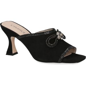 CAPRICE Pantolette 9-27212-42 G-breedte, Black Suède., 36 EU