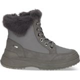 Veterlaarsjes - Effen - Imitatieleer, Textiel - Gevoerd, Ritssluiting