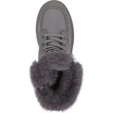 Veterlaarsjes - Effen - Imitatieleer, Textiel - Gevoerd, Ritssluiting