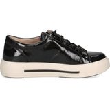 CAPRICE sneaker zwart lak veter rits art 9-23351-019