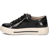 CAPRICE sneaker zwart lak veter rits art 9-23351-019