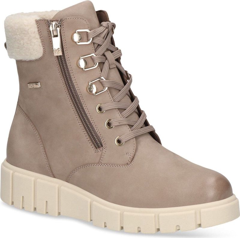 Caprice - 9-26153-43 Enkellaarsje - Zwart - Leer/Textiel - G-breedte