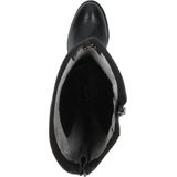 Caprice - 9/25550-23 - Dameslaars - Zwart - Leer - Hoge Laars met Dubbele Ritssluiting