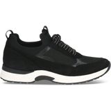 Caprice - 9-23652-43 - Dames Sneaker - Zwart - Leer/Textiel - G-breedte
