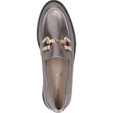 CAPRICE Slipper 9-24200 G-breedte - Platina Metaal - Leer