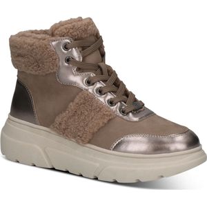 Caprice - Enkellaarsje - Zwart - Leer/Textiel - G-breedte