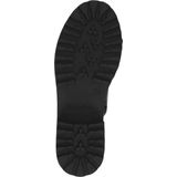 Caprice - Enkellaars - Zwart - Leer - G-wijdte - Vetersluiting en Ritssluiting