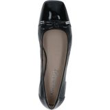 Caprice - 9-22104-42 - Dames Ballerina - Zwart - Leer - G-breedte