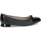 Caprice - 9-22104-42 - Dames Ballerina - Zwart - Leer - G-breedte