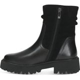 Enkellaarsjes - Effen - Leer - Blokhak - Ritssluiting - Warm Gevoerd