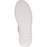 CAPRICE Dames Sneakers - Zilver - Leer - Wasbare Uitneembare Zool