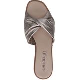 Caprice - Dames Slipper - G-breedte - Leer - Zwart