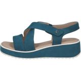 Merk - Model - Sandalen - Effen - Suède - Versterkte hak - Velcro sluiting