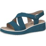 Merk - Model - Sandalen - Effen - Suède - Versterkte hak - Velcro sluiting