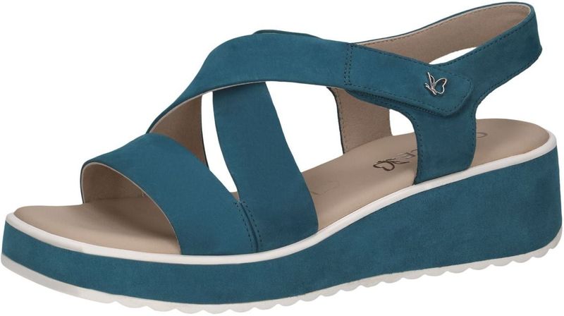 Merk - Model - Sandalen - Effen - Suède - Versterkte hak - Velcro sluiting