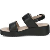 Caprice - 9-28307-44 - Sandalen - Zwart - Leer - G-breedte