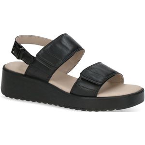 Caprice - 9-28307-44 - Sandalen - Zwart - Leer - G-breedte