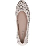 Caprice - 9-22101-44 - Ballerina's - Gebroken Wit - Nappa