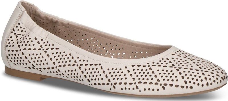 Caprice - 9-22101-44 - Ballerina's - Gebroken Wit - Nappa
