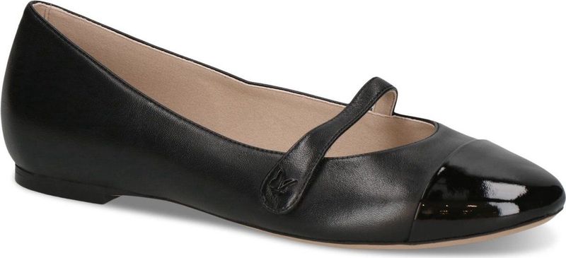 Caprice Dames 9-22116-44 ballerina's, zwart/goud, 36 EU, zwart/goud., 36 EU