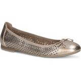 Ballerina - Effen - Suède - Slip-On - Platte Hak