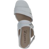 Caprice - Sandaal - Blokhak - Beige - Suède