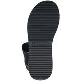 Caprice - 9-28710-44 - Platte Sandalen - Zwart - Textiel - Airmotion Uitneembaar Voetbed