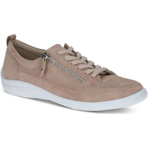 Caprice - 9-23305 Sneakers - Crème - Suède - Ritssluiting en Vetersluiting
