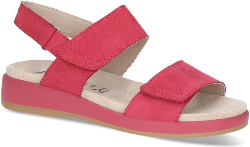 Caprice - 9-28207-44 - Sandaal - Lichtgrijs - Textiel - G-breedte