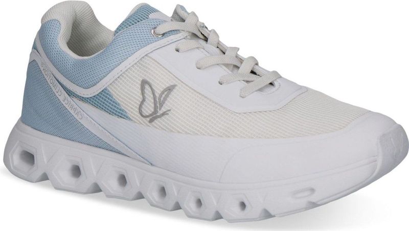 Caprice - 9-23703-44 Sneakers - Wit/Lt. Blauw - Veganistisch Materiaal