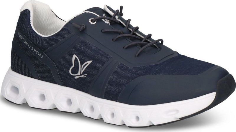 Caprice - Dames Sneaker - Grijs - Textiel/Synthetisch - G-breedte