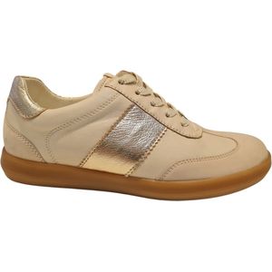 Caprice - 23705 - Casual Veterschoen - Beige - Leer - Uitneembaar Voetbed