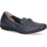 Caprice - Dames Instappers - Zwart - Leer - G-breedte