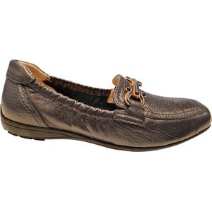 Caprice - Dames Instappers - Zwart - Leer - G-breedte