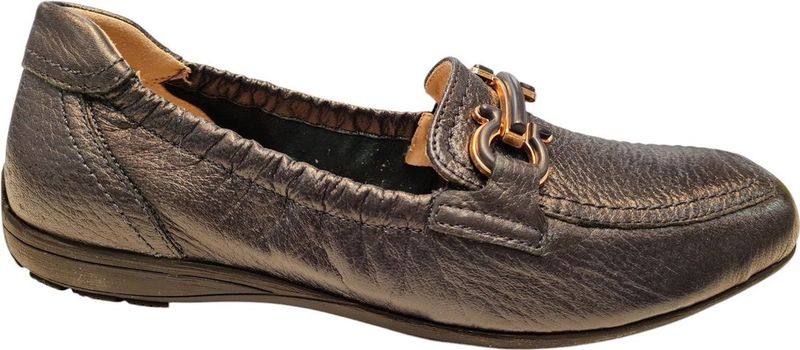 Caprice - Dames Instappers - Zwart - Leer - G-breedte