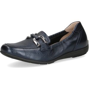 Caprice - Mocassin - Blauw - Leer - G-breedte