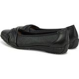 Caprice - Ballerina's - Zwart - Leer