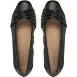 Caprice - Ballerina's - Zwart - Leer