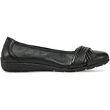 Caprice - Ballerina's - Zwart - Leer