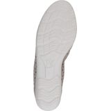 Ballerina - Effen - Leer - Slip-on - Platte Hak - Metallic Look