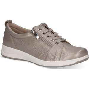 Caprice - Dames Sneaker - Zwart - Leer/Synthetisch - H-breedte