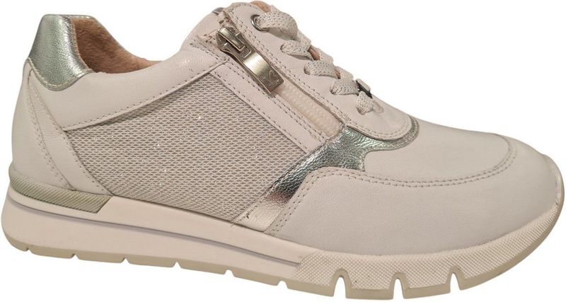 CAPRICE Caprice Sneakers - Wit/Zilver - Airmotion Technologie - Verwisselbaar Voetbed