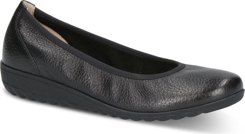 Caprice - 9-22161-44 - Ballerina - Zwart - Leer - G-breedte
