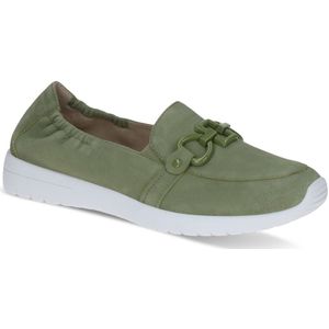 CAPRICE Mocassin Dames - Groen - Suède - Airmotion Technologie