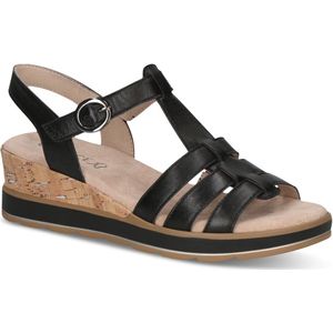 Caprice - Sandaaltje 9-28709-44 - Beige - Leer/Textiel - G-breedte