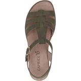 Caprice - 9-28709-44 - Sleehaksandalen - Olijf - Nubuck