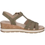 Caprice - 9-28709-44 - Sleehaksandalen - Olijf - Nubuck